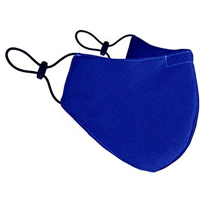 BLINDSAVE Máscara de boca lavable 10% tela de poliéster, azul, 0.45 kg BLINDSAVE Máscara de boca lavable 10% tela de poliéster, azul, 0.45 kg