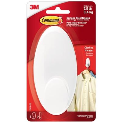 Command Gancho para la ropa, blanco Command Gancho para la ropa, blanco