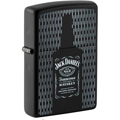 Zippo Sturmfeuerzeug Jack Daniels, Black Matte, Color Image Nachfüllbar Wiederverwendbar Windfestes Design Geschenkbox Made in USA Zippo Sturmfeuerzeug Jack Daniels, Black Matte, Color Image Nachfüllbar Wiederverwendbar Windfestes Design Geschenkbox Made in USA