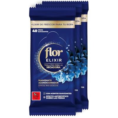Flor Elixir Secadoras Suavizante Acondicionador, 430g pack de 3 Flor Elixir Secadoras Suavizante Acondicionador, 430g pack de 3