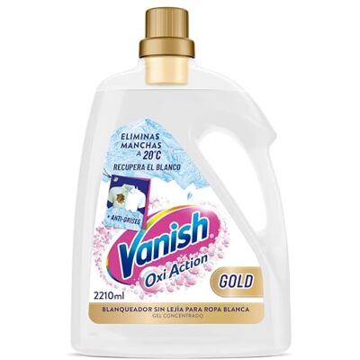 Vanish Oxi Action Gold Quitamanchas multipoder para la ropa, Elimina Olores y Evita Desteñidos, en gel, sin Lejía, 2210 ml Vanish Oxi Action Gold Quitamanchas multipoder para la ropa, Elimina Olores y Evita Desteñidos, en gel, sin Lejía, 2210 ml