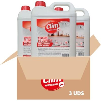 Clim Profesional Vinagre Limpieza Multiusos 8% 3x5L Antical Desengrasante Clim Profesional Vinagre Limpieza Multiusos 8% 3x5L Antical Desengrasante