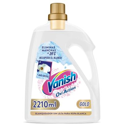 Vanish Oxi Action Gold Quitamanchas multipoder para la ropa, Elimina Olores y Evita Desteñidos, en gel, sin Lejía, 2210 ml Vanish Oxi Action Gold Quitamanchas multipoder para la ropa, Elimina Olores y Evita Desteñidos, en gel, sin Lejía, 2210 ml