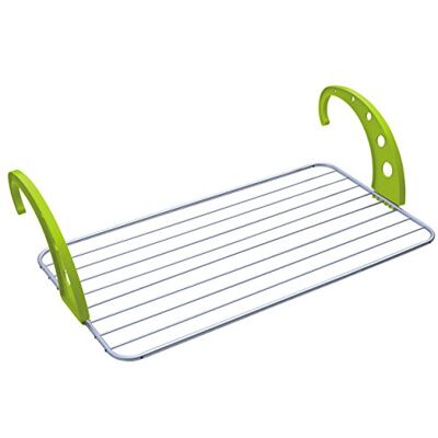 MSV Tendedero de balcón de Aluminio 10m Verde MSV Tendedero de balcón de Aluminio 10m Verde