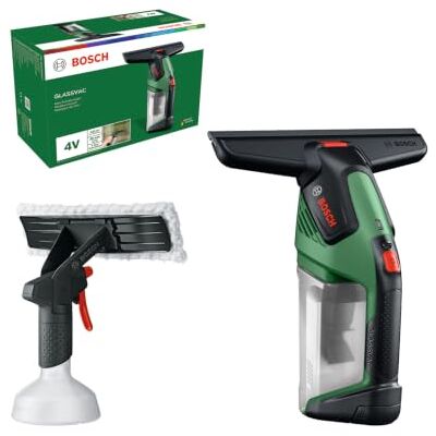 Bosch GLASSVAC Limpiador de cristales (batería Compact Power BA de 4 V de 2,0 Ah, pulverizador con paños de tela, caja de cartón) Bosch GLASSVAC Limpiador de cristales (batería Compact Power BA de 4 V de 2,0 Ah, pulverizador con paños de tela, caja de cartón)