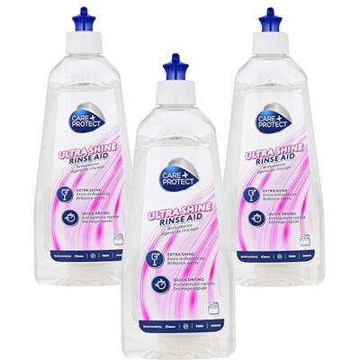 CARE + PROTECT C+P Pack 3 x abrillantador para lavavajillas potente sobre las manchas y los halos en vajilla y vasos. Asegura un brillo extra y facilita el secado. CARE + PROTECT C+P Pack 3 x abrillantador para lavavajillas potente sobre las manchas y los halos en vajilla y vasos. Asegura un brillo extra y facilita el secado.