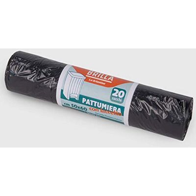 La Briantina Bolsas de basura de polietileno negro, 50 x 60 cm, 20 unidades La Briantina Bolsas de basura de polietileno negro, 50 x 60 cm, 20 unidades