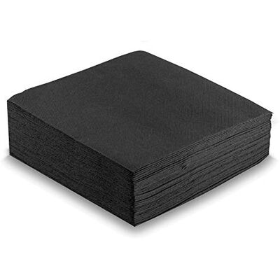 MORIGAMI Servilletas de Papel 40x40 cm Punta Punta – 200 Unidades, 2 Capas, Alta Absorción, para Hostelería, Eventos y Restaurantes, Color Negro MORIGAMI Servilletas de Papel 40x40 cm Punta Punta – 200 Unidades, 2 Capas, Alta Absorción, para Hostelería, Eventos y Restaurantes, Color Negro