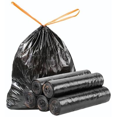 JOYBOS 5 Rollos de Bolsas de basura con cordón JOYBOS 5 Rollos de Bolsas de basura con cordón