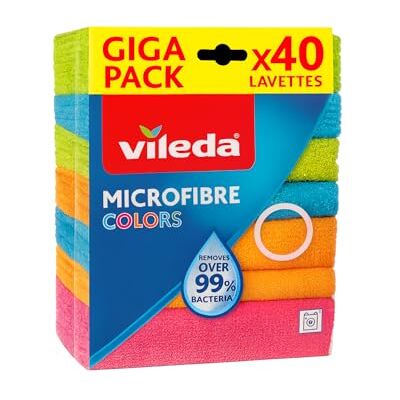 Vileda Microfibra Colors Paquete de 40 Unidades Vileda Microfibra Colors Paquete de 40 Unidades