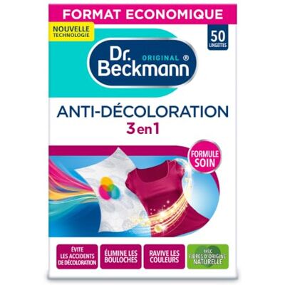 Dr. Beckmann 3 en 1 Toallitas de protección definitiva 50 toallitas, sin perfume Dr. Beckmann 3 en 1 Toallitas de protección definitiva 50 toallitas, sin perfume
