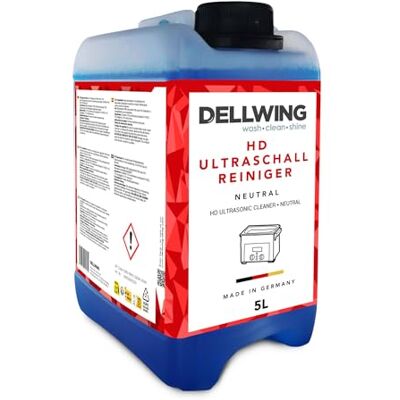 DELLWING HD Limpiador ultrasónico 5 l, concentrado neutro para limpieza de joyas, monedas y oro, fabricado en Alemania DELLWING HD Limpiador ultrasónico 5 l, concentrado neutro para limpieza de joyas, monedas y oro, fabricado en Alemania