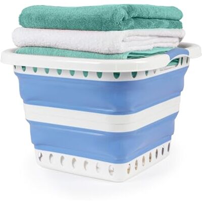 Beldray Collapsibles Cesto de ropa plegable 40 l, azul Beldray Collapsibles Cesto de ropa plegable 40 l, azul