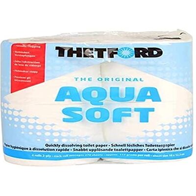 Thetford papel higiénico aqua soft 4 rollos Thetford papel higiénico aqua soft 4 rollos