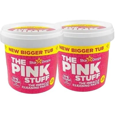 Stardrops The Pink Stuff – Pasta Limpiadora Milagrosa Multiusos, Pack 2 (2 x 850g), Elimina Grasa y Manchas Difíciles, Limpieza Sin Rasguños para Cocina, Baño y Superficies Stardrops The Pink Stuff – Pasta Limpiadora Milagrosa Multiusos, Pack 2 (2 x 850g), Elimina Grasa y Manchas Difíciles, Limpieza Sin Rasguños para Cocina, Baño y Superficies