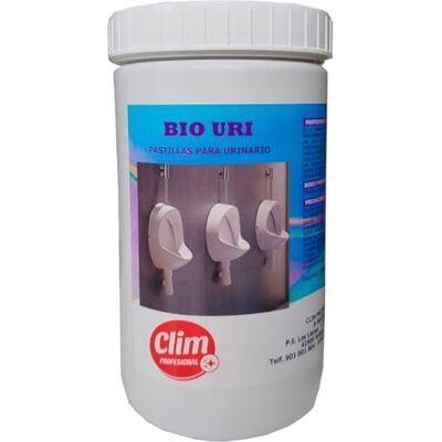 Clim Profesional Pastillas biológicas para urinarios. Bote 20 uds. Con acción bactericida que elimina urea y sarro deja un agradable perfume Clim Profesional Pastillas biológicas para urinarios. Bote 20 uds. Con acción bactericida que elimina urea y sarro deja un agradable perfume