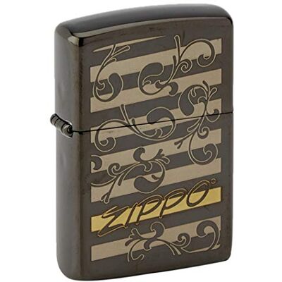 Zippo Mechero, latón, Color Negro Zippo Mechero, latón, Color Negro