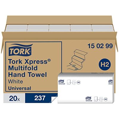 Tork Xpress Toallas de mano de papel, 20 x 237 Hojas Tork Xpress Toallas de mano de papel, 20 x 237 Hojas
