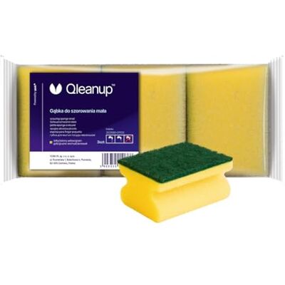 York Esponja de Limpieza para Cocina, 3 Unidades, para Limpiar y desinfectar cocinas, de Doble Cara, pequeña Qleanup Amarillo York Esponja de Limpieza para Cocina, 3 Unidades, para Limpiar y desinfectar cocinas, de Doble Cara, pequeña Qleanup Amarillo