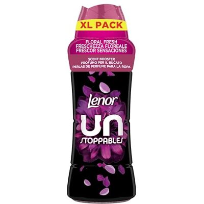 LENOR UNstoppables Perlas de Perfume para la Ropa, 41 Lavados (495g), Suavizante con Fragancia Frescor Sensaciones, Potenciador de Frescor LENOR UNstoppables Perlas de Perfume para la Ropa, 41 Lavados (495g), Suavizante con Fragancia Frescor Sensaciones, Potenciador de Frescor