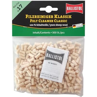 Ballistol Limpiador de Fieltro clásico para Rifle Kal, 17-300 Unidades Ballistol Limpiador de Fieltro clásico para Rifle Kal, 17-300 Unidades