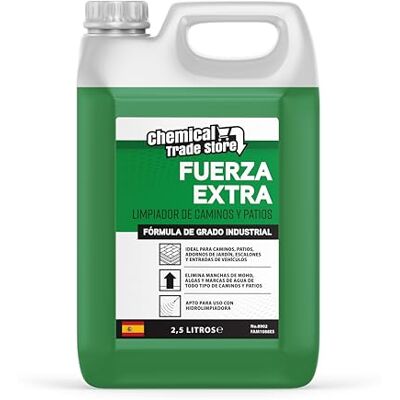 Chemical Trade Store Limpiador Profesional de Caminos y Patios 2,5L Limpiador Concentrado para Terrazas, Entradas, Pavimento Exterior, Losas, Baldosas, Hormigón y Piedra Compatible Chemical Trade Store Limpiador Profesional de Caminos y Patios 2,5L Limpiador Concentrado para Terrazas, Entradas, Pavimento Exterior, Losas, Baldosas, Hormigón y Piedra Compatible