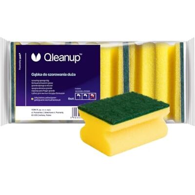 York Esponja de Limpieza de 6 Unidades para Limpiar y desinfectar cocinas, Doble Cara, Grande, Amarillo York Esponja de Limpieza de 6 Unidades para Limpiar y desinfectar cocinas, Doble Cara, Grande, Amarillo
