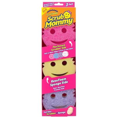 Scrub Daddy Scrub Mommy Limpiador de Platos + esponjas de Limpieza antiarañazos para Cocina, baño + Seguro para múltiples Superficies Esponjas de Doble Cara para Fregar + Limpiar derrames (3 Scrub Daddy Scrub Mommy Limpiador de Platos + esponjas de Limpieza antiarañazos para Cocina, baño + Seguro para múltiples Superficies Esponjas de Doble Cara para Fregar + Limpiar derrames (3