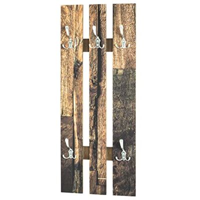 HAKU Perchero de pared acero inoxidable, motivo, Aluminio, MDF Dim.: AN 40 cm x AL 100 cm x P 9 cm, Estilo: Moderno HAKU Perchero de pared acero inoxidable, motivo, Aluminio, MDF Dim.: AN 40 cm x AL 100 cm x P 9 cm, Estilo: Moderno
