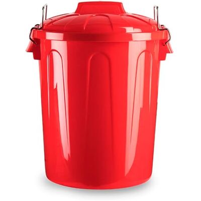 AC Cubo de Basura con asa metálica 70 L Cubo basura para exterior e interior Cubo de almenaje Fabricado en plástico Ideal para el hogar, trabajo, hostelería, etc Color Rojo AC Cubo de Basura con asa metálica 70 L Cubo basura para exterior e interior Cubo de almenaje Fabricado en plástico Ideal para el hogar, trabajo, hostelería, etc Color Rojo