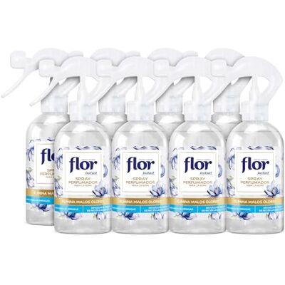 Flor Instant Perfume para la ropa, fragancia azul pack de 8 Flor Instant Perfume para la ropa, fragancia azul pack de 8