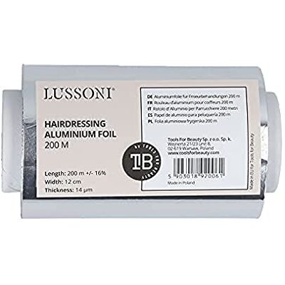 LUSSONI Dsp Alluminium Haidressing Foil 200 M 100 g LUSSONI Dsp Alluminium Haidressing Foil 200 M 100 g