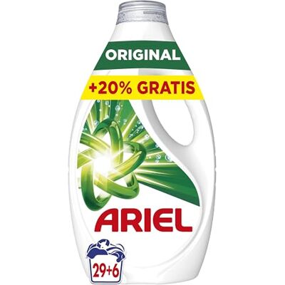 Ariel Detergente Lavadora Liquido 35 Lavados, Original, Jabon Limpieza Mejorada en Ciclos Mas Frios con la Exclusiva Tecnologia de limpieza en Frio Ariel Detergente Lavadora Liquido 35 Lavados, Original, Jabon Limpieza Mejorada en Ciclos Mas Frios con la Exclusiva Tecnologia de limpieza en Frio