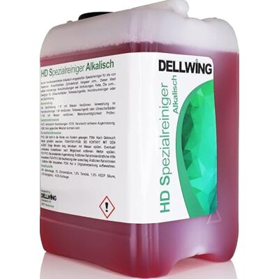 DELLWING Limpiador ultrasónico concentrado para carburadores, cabezales de cilindro, inyectores, inyectores y otras partes – Líquido para baño ultrasónico y suciedad persistente – Bidón de 5 litros DELLWING Limpiador ultrasónico concentrado para carburadores, cabezales de cilindro, inyectores, inyectores y otras partes – Líquido para baño ultrasónico y suciedad persistente – Bidón de 5 litros
