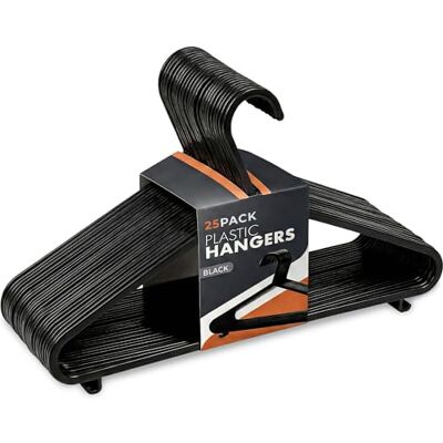 Scott Perchas de plástico, Paquete de 25 Unidades, Perchas Resistentes para Ropa para Adultos, duraderas, con Ganchos para Ahorrar Espacio, Ligeras, Antideslizantes, diseño Delgado para Pantalones Scott Perchas de plástico, Paquete de 25 Unidades, Perchas Resistentes para Ropa para Adultos, duraderas, con Ganchos para Ahorrar Espacio, Ligeras, Antideslizantes, diseño Delgado para Pantalones