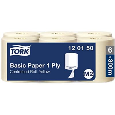 Tork Papel de secado básico Universal / Paños de papel de alimentación central compatibles con el sistema M2 / 6 x bobinas / 1 capa / Blanco Tork Papel de secado básico Universal / Paños de papel de alimentación central compatibles con el sistema M2 / 6 x bobinas / 1 capa / Blanco