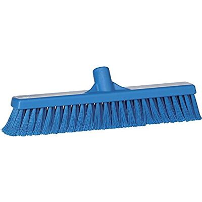 Vikan Cepillo de limpieza (grueso/fino, bloque de polipropileno), Weich/gesplisst, azul, 1 Vikan Cepillo de limpieza (grueso/fino, bloque de polipropileno), Weich/gesplisst, azul, 1