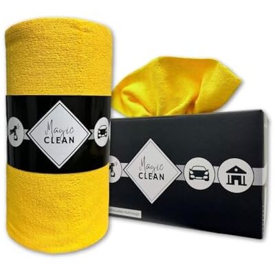 Phoenix Rollo de Microfibra Box de 75 paños de Microfibra Reutilizables – paños de Limpieza mágicos para Ventanas y Coches, Microfibra, 30 x 30 cm, Gruesos y absorbentes, Color Amarillo Phoenix Rollo de Microfibra Box de 75 paños de Microfibra Reutilizables – paños de Limpieza mágicos para Ventanas y Coches, Microfibra, 30 x 30 cm, Gruesos y absorbentes, Color Amarillo