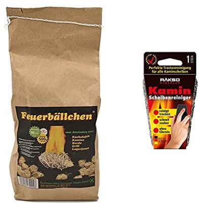 Raiffeisen Waren + RAKSO Raiffeisen Waren Bolsa de 0,5 kg + limpiador de cristales para chimenea, 1 pieza (tiempo de combustión de aprox. 10 min, encendedor + limpiador sin químicos, limpia sin manchas ni arañazos) Raiffeisen Waren + RAKSO Raiffeisen Waren Bolsa de 0,5 kg + limpiador de cristales para chimenea, 1 pieza (tiempo de combustión de aprox. 10 min, encendedor + limpiador sin químicos, limpia sin manchas ni arañazos)