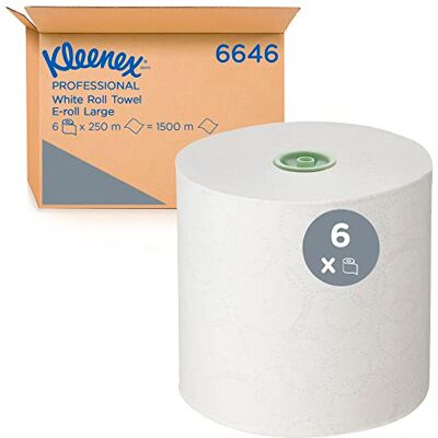Kimberly-Clark Kleenex Toallas de Papel - Blanco - 1 Capa - 250m Kimberly-Clark Kleenex Toallas de Papel - Blanco - 1 Capa - 250m