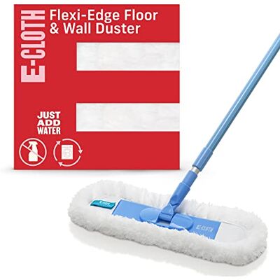 e-cloth Flex Floor & Wall Duster Flexi Edge-Plumero para Suelos y Paredes, Poliéster, Eco Packaging e-cloth Flex Floor & Wall Duster Flexi Edge-Plumero para Suelos y Paredes, Poliéster, Eco Packaging