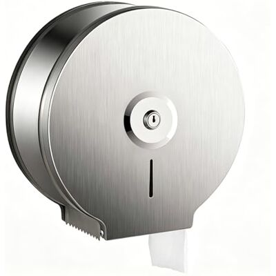 TOBEFORT Dispensador de Toallas de Papel de Acero Inoxidable Cepillado para Montaje en Pared, dispensador de Papel higiénico Gigante Comercial, Rollo de 9 Pulgadas con núcleo de 2.5, Soporte de Papel TOBEFORT Dispensador de Toallas de Papel de Acero Inoxidable Cepillado para Montaje en Pared, dispensador de Papel higiénico Gigante Comercial, Rollo de 9 Pulgadas con núcleo de 2.5, Soporte de Papel