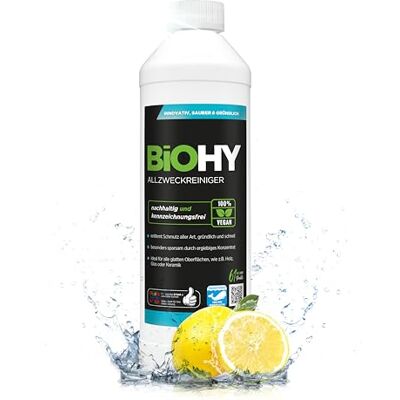 BIOHY Limpiador multiuso (1 botella de 500ml) Limpiador multiusos ecológico para suelos y hogar concentrado antical de aplicación universal rápido y eficaz (Allzweckreiniger) BIOHY Limpiador multiuso (1 botella de 500ml) Limpiador multiusos ecológico para suelos y hogar concentrado antical de aplicación universal rápido y eficaz (Allzweckreiniger)