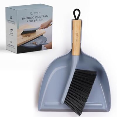 CUQOO Juego de recogedor y Cepillo de bambú pequeño, Escoba compacta con Mango de Madera y sartén con cerdas Suaves, Mini Juego de Limpieza de Interiores para Cocina, encimeras y Suelos CUQOO Juego de recogedor y Cepillo de bambú pequeño, Escoba compacta con Mango de Madera y sartén con cerdas Suaves, Mini Juego de Limpieza de Interiores para Cocina, encimeras y Suelos