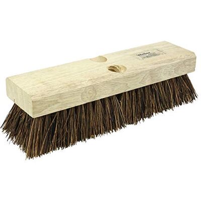 WEILER Palmyra Fill de la cubierta Scrub cepillo con bloque de madera, 10 cm Longitud total WEILER Palmyra Fill de la cubierta Scrub cepillo con bloque de madera, 10 cm Longitud total