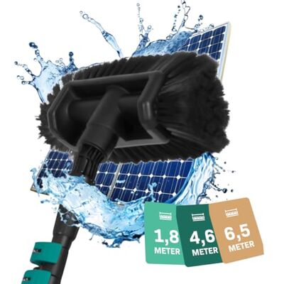 VONROC Cepillo de Lavado telescópico 4,60 m Incl. Cepillo Multiusos, Manguera de 6 m y dosificador de jabón VONROC Cepillo de Lavado telescópico 4,60 m Incl. Cepillo Multiusos, Manguera de 6 m y dosificador de jabón