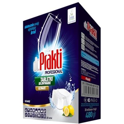 Clovin dr.Prakti dr.Prakti ULTIMATE Tabletas Lavavajillas Limón (30 Cápsulas), Cápsulas para una limpieza eficaz, protege el lavavajillas contra la cal Clovin dr.Prakti dr.Prakti ULTIMATE Tabletas Lavavajillas Limón (30 Cápsulas), Cápsulas para una limpieza eficaz, protege el lavavajillas contra la cal