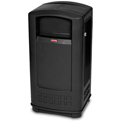 Rubbermaid Landmark Jr Cubo de basura, capacidad de 132.5 l, negro Rubbermaid Landmark Jr Cubo de basura, capacidad de 132.5 l, negro