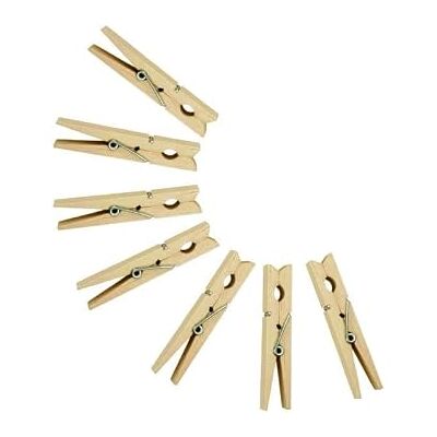 MSV Juego de 120 Pinzas para la Ropa de Madera MSV Juego de 120 Pinzas para la Ropa de Madera