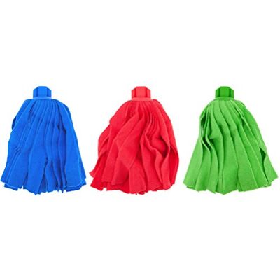 PAMEX Fregonas Microfibra Tiras Colores Surtidos Set 3 Unidades PAMEX Fregonas Microfibra Tiras Colores Surtidos Set 3 Unidades